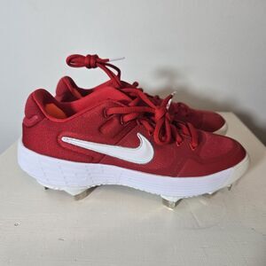 New Nike Alpha Huarache Elite 2 Low Red White Baseball Cleats Sz‎ 5.5 AJ6873 601
